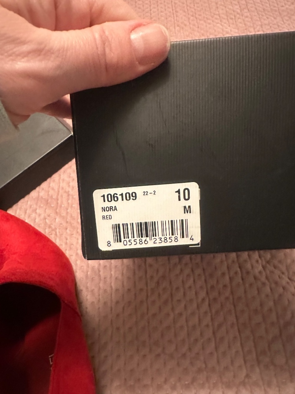 Red suede boots - Picture 6 of 6